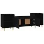Mueble para TV madera contrachapada negro 160x35x55 cm de vidaXL, Muebles TV - Ref: Foro24-821189, Precio: 88,28 €, Descuento: %