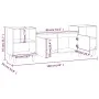 Mueble para TV madera contrachapada negro 160x35x55 cm de vidaXL, Muebles TV - Ref: Foro24-821189, Precio: 88,28 €, Descuento: %