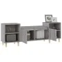 Mueble para TV madera contrachapada gris Sonoma 160x35x55 cm de vidaXL, Muebles TV - Ref: Foro24-821194, Precio: 84,12 €, Des...