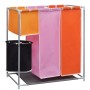 Cesto de ropa sucia 2 unidades 3 secciones con cubo de lavado de vidaXL, Cestas para ropa - Ref: Foro24-3051492, Precio: 64,4...