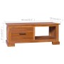 Mueble para TV de madera maciza de teca 90x50x37 cm en Muebles TV | Comprar online en Foru.es