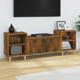 Mueble para TV madera contrachapada roble ahumado 160x35x55 cm de vidaXL, Muebles TV - Ref: Foro24-821193, Precio: 71,85 €, D...