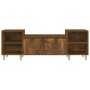 Mueble para TV madera contrachapada roble ahumado 160x35x55 cm de vidaXL, Muebles TV - Ref: Foro24-821193, Precio: 72,61 €, D...