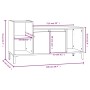 Mueble para TV madera contrachapada gris hormigón 100x35x55 cm de vidaXL, Muebles TV - Ref: Foro24-821184, Precio: 61,88 €, D...