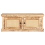 Mesa de centro madera maciza de mango caña natural 90x50x35 cm en Mesas de centro | Comprar online en Foru.es
