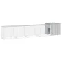 Gallinero de acero galvanizado gris 500x91x100 cm de vidaXL, Jaulas y habitáculos para animales pequeños - Ref: Foro24-310646...