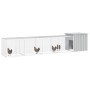 Gallinero de acero galvanizado gris 500x91x100 cm de vidaXL, Jaulas y habitáculos para animales pequeños - Ref: Foro24-310646...