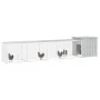 Gallinero de acero galvanizado gris 500x91x100 cm de vidaXL, Jaulas y habitáculos para animales pequeños - Ref: Foro24-310646...