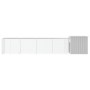 Gallinero de acero galvanizado gris 500x91x100 cm de vidaXL, Jaulas y habitáculos para animales pequeños - Ref: Foro24-310646...