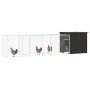 Jaula de gallinas acero galvanizado antracita 400x91x100 cm de vidaXL, Jaulas y habitáculos para animales pequeños - Ref: For...