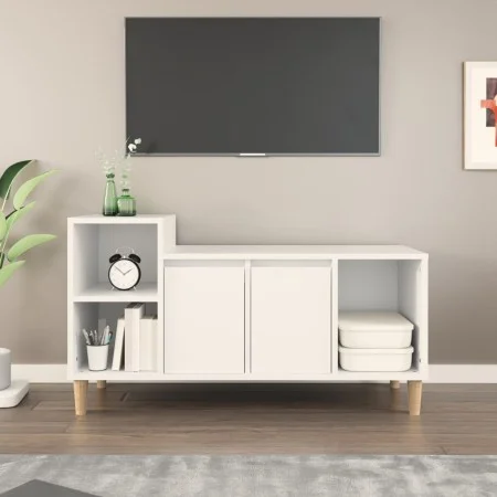 Mueble para TV madera contrachapada blanco 100x35x55 cm de vidaXL, Muebles TV - Ref: Foro24-821172, Precio: 64,35 €, Descuent...
