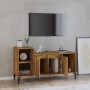 Mueble para TV madera contrachapada roble ahumado 100x35x55 cm de vidaXL, Muebles TV - Ref: Foro24-821185, Precio: 63,07 €, D...