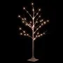 Abedul artificial blanco con 48 LED blanco cálido 120 cm de vidaXL, Arboles de navidad - Ref: Foro24-345142, Precio: 34,51 €,...