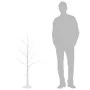 Abedul artificial blanco con 48 LED blanco cálido 120 cm de vidaXL, Arboles de navidad - Ref: Foro24-345142, Precio: 34,51 €,...