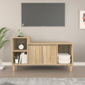 Mueble para TV madera contrachapada roble Sonoma 100x35x55 cm de vidaXL, Muebles TV - Ref: Foro24-821175, Precio: 65,92 €, De...