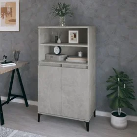 Concrete gray plywood tall sideboard 60x36x110 cm by vidaXL, Sideboards - Ref: Foro24-821232, Price: 97,73 €, Discount: %