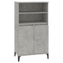 Aparador alto madera contrachapada gris hormigón 60x36x110 cm de vidaXL, Aparadores - Ref: Foro24-821232, Precio: 98,72 €, De...