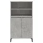 Aparador alto madera contrachapada gris hormigón 60x36x110 cm de vidaXL, Aparadores - Ref: Foro24-821232, Precio: 97,73 €, De...