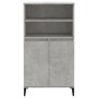 Aparador alto madera contrachapada gris hormigón 60x36x110 cm de vidaXL, Aparadores - Ref: Foro24-821232, Precio: 98,72 €, De...