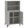 Aparador alto madera contrachapada gris hormigón 60x36x110 cm de vidaXL, Aparadores - Ref: Foro24-821232, Precio: 98,72 €, De...