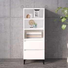 Tall white plywood sideboard 40x36x110 cm by vidaXL, Sideboards - Ref: Foro24-821244, Price: 69,02 €, Discount: %