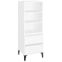 Aparador alto madera contrachapada blanco 40x36x110 cm de vidaXL, Aparadores - Ref: Foro24-821244, Precio: 69,88 €, Descuento: %