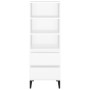 Aparador alto madera contrachapada blanco 40x36x110 cm de vidaXL, Aparadores - Ref: Foro24-821244, Precio: 69,88 €, Descuento: %