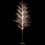 Abedul artificial blanco con 672 LEDs blanco cálido 400 cm de vidaXL, Arboles de navidad - Ref: Foro24-345147, Precio: 101,42...