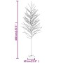 Abedul artificial blanco con 672 LEDs blanco cálido 400 cm de vidaXL, Arboles de navidad - Ref: Foro24-345147, Precio: 101,42...