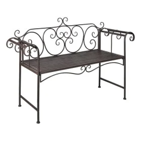 Banco de jardín de acero marrón envejecido 132 cm de vidaXL, Bancos de jardín - Ref: Foro24-40716, Precio: 153,52 €, Descuent...