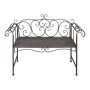 Banco de jardín de acero marrón envejecido 132 cm de vidaXL, Bancos de jardín - Ref: Foro24-40716, Precio: 152,76 €, Descuent...