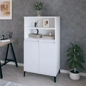 Tall white plywood sideboard 60x36x110 cm by vidaXL, Sideboards - Ref: Foro24-821228, Price: 98,12 €, Discount: %