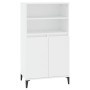 Aparador alto madera contrachapada blanco 60x36x110 cm de vidaXL, Aparadores - Ref: Foro24-821228, Precio: 98,11 €, Descuento: %