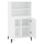 Aparador alto madera contrachapada blanco 60x36x110 cm de vidaXL, Aparadores - Ref: Foro24-821228, Precio: 98,11 €, Descuento: %