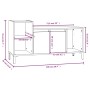Mueble de TV madera contrachapada blanco brillo 100x35x55 cm de vidaXL, Muebles TV - Ref: Foro24-821182, Precio: 60,90 €, Des...