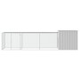 Gallinero de acero galvanizado gris 400x91x100 cm de vidaXL, Jaulas y habitáculos para animales pequeños - Ref: Foro24-310646...