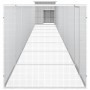 Gallinero de acero galvanizado gris 900x91x100 cm de vidaXL, Jaulas y habitáculos para animales pequeños - Ref: Foro24-310646...