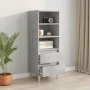 Aparador alto madera contrachapada gris hormigón 40x36x110 cm de vidaXL, Aparadores - Ref: Foro24-821240, Precio: 60,90 €, De...