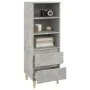 Aparador alto madera contrachapada gris hormigón 40x36x110 cm de vidaXL, Aparadores - Ref: Foro24-821240, Precio: 60,90 €, De...
