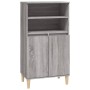 Aparador alto de madera contrachapada gris Sonoma 60x36x110 cm de vidaXL, Aparadores - Ref: Foro24-821226, Precio: 81,90 €, D...