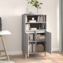 Aparador alto de madera contrachapada gris Sonoma 60x36x110 cm de vidaXL, Aparadores - Ref: Foro24-821226, Precio: 81,90 €, D...