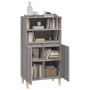 Aparador alto de madera contrachapada gris Sonoma 60x36x110 cm de vidaXL, Aparadores - Ref: Foro24-821226, Precio: 81,90 €, D...