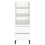Aparador alto madera contrachapada blanco brillo 40x36x110 cm de vidaXL, Aparadores - Ref: Foro24-821246, Precio: 73,46 €, De...