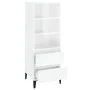 Aparador alto madera contrachapada blanco brillo 40x36x110 cm de vidaXL, Aparadores - Ref: Foro24-821246, Precio: 73,46 €, De...