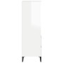 Aparador alto madera contrachapada blanco brillo 40x36x110 cm de vidaXL, Aparadores - Ref: Foro24-821246, Precio: 74,11 €, De...
