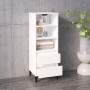 Aparador alto madera contrachapada blanco brillo 40x36x110 cm de vidaXL, Aparadores - Ref: Foro24-821246, Precio: 74,11 €, De...