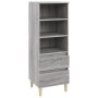Aparador alto madera contrachapada gris Sonoma 40x36x110 cm de vidaXL, Aparadores - Ref: Foro24-821242, Precio: 63,45 €, Desc...