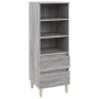 Hohes Sonoma-Sideboard aus grauem Sperrholz, 40 x 36 x 110 cm von vidaXL, Sideboards - Ref: Foro24-821242, Preis: 62,75 €, Ra...