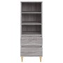 Aparador alto madera contrachapada gris Sonoma 40x36x110 cm de vidaXL, Aparadores - Ref: Foro24-821242, Precio: 63,45 €, Desc...