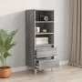 Hohes Sonoma-Sideboard aus grauem Sperrholz, 40 x 36 x 110 cm von vidaXL, Sideboards - Ref: Foro24-821242, Preis: 62,75 €, Ra...